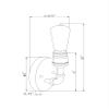Forte 7064-01-32 Restoration One Light Wall Bracket in Bronze/Dark Finish, view 2