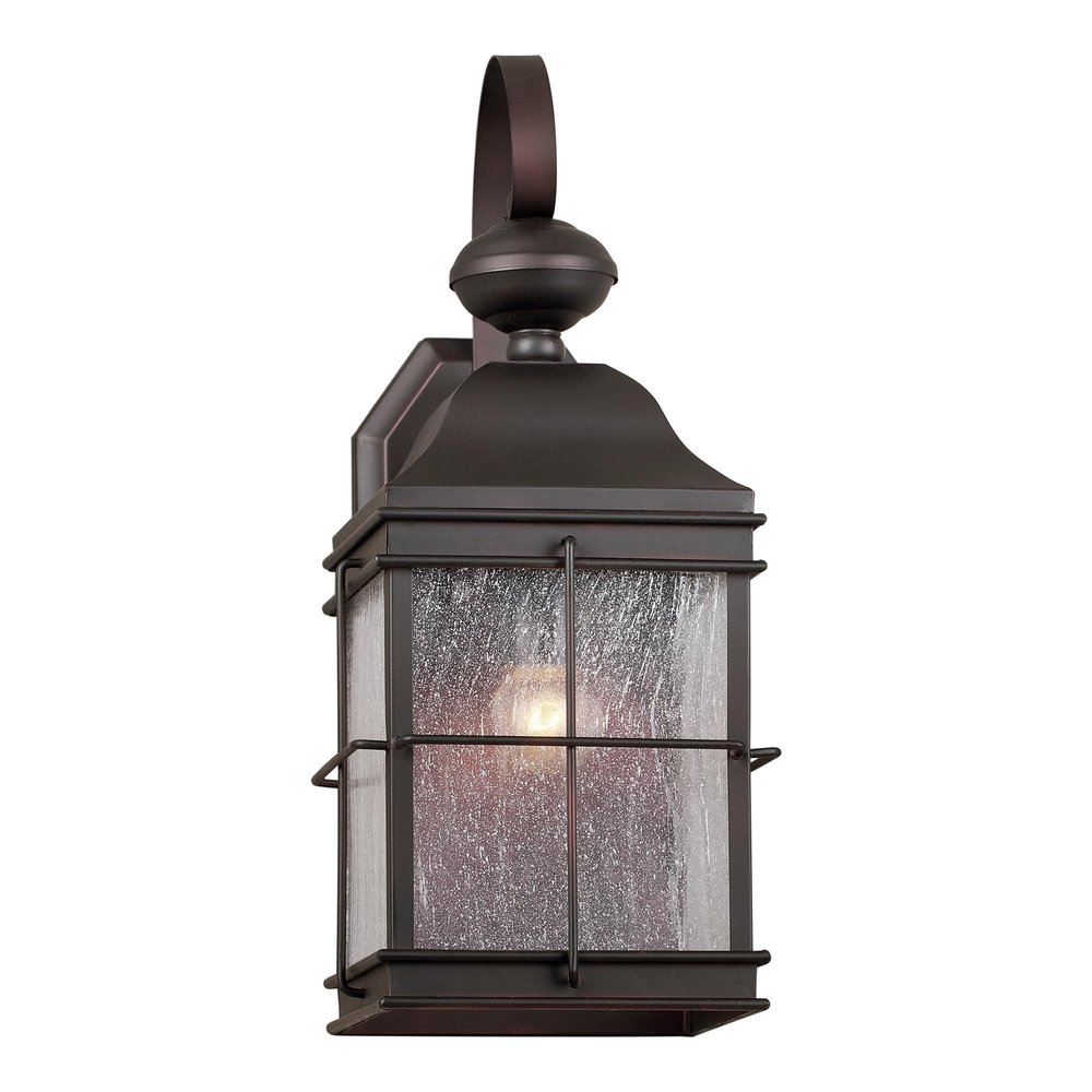 FORTE Lighting Essex - 1 Light Outdoor Wall Lantern-16.5 Inches Tall and 7 Inches Wide