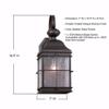 FORTE Lighting Essex - 1 Light Outdoor Wall Lantern-16.5 Inches Tall and 7 Inches Wide view 4