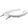BEMIS 1055 Commercial Open Front Plastic Toilet Seat, Heavy Duty Industrial Seat without Lid for Long Lasting Use, Elongated, White view 2