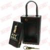 NU-SET Lock | 3 Digit 26-Alpha Combination Lock Box | Keyed Shackle Key Storage Lock Box | Home Improvement & Door Hardware (Black) view 2
