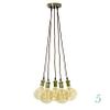 Brown and Brass Pendant Light Chandelier Modern Light Fixture from Hangout Lighting view 1