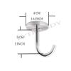 FYTRONDY Stainless Steel Screws Mount Ceiling Hooks, Coat Hanger (2 INCH, 4 Pack) view 2