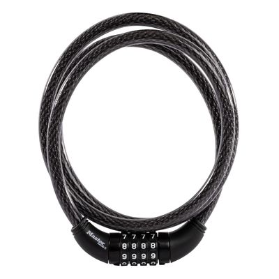 Master Lock 5' Resettable Combination Bike Lock, Metal Cable Lock, 8370D