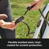 Master Lock 5' Resettable Combination Bike Lock, Metal Cable Lock, 8370D view 3