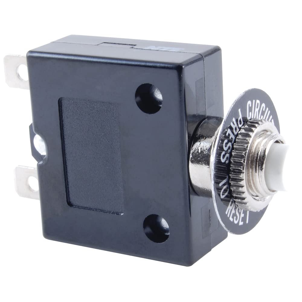 NTE Electronics R58-3A Series R58 Thermal Circuit Breaker, 250" Quick Connect Terminal, 0.18 Ohms Resistance, 3 Amp