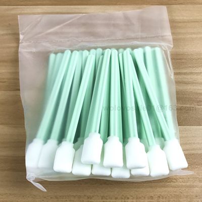 2 Pack of 50 Pieces Inkjet Printer Head Solvent Cleaning Swab Sponge Rod for Large Format Printer, Inkjet, Piezoelectric Photo Machine Print Nozzles, Water-Based and All Solvent Printhead