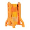 Vestil PEXGATE-30 Plastic Expand-A-Gate, 38" Height, 15" Length, 11-1/2" Retracted Width, 122" Extended Width, Yellow view 1