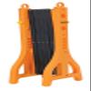 Vestil PEXGATE-30 Plastic Expand-A-Gate, 38" Height, 15" Length, 11-1/2" Retracted Width, 122" Extended Width, Yellow view 2