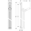 hansgrohe 27636000 Raindance Unica S Wallbar, 36-Inch, Chrome view 2