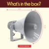 Indoor Outdoor PA Horn Speaker - 12.7 Inch 60 W Compact Loud Sound Megaphone w/ 400Hz-5KHzz Frequency, 16 Ohm, 70V/100V Transformer, Mounting Bracket Hardware, For 70V/100V Audio System - Pyle PHSP12 view 3