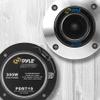 Pyle Pro 1 Inch Car Audio Tweeters, 300 Watt Power, 2kHz-25kHz Frequency Range, 4-8 Ohm Impedance, Kapton Voice Coil, Aluminum Bullet Horn, Mylar Capacitor, Rugged Structure, Easy Installation view 4