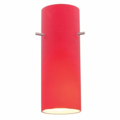 Cylinder - Pendant Glass Shade - Red Glass Finish