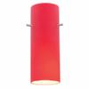 Cylinder - Pendant Glass Shade - Red Glass Finish view 1