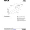 Kohler K-11891-BS Purist 12 Inch Bathroom Grab Bar Brushed Stainless Steel view 3