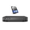 ANNKE 16CH 1080P Lite Hybrid 5-in-1(TVI/AHD/CVI/CVBS/IPC) CCTV DVR, Motion Detection, H.265+ Security 16 Channel Surveillance Digital Video Recorder with 2TB Hard Drive, Easy Remote Access view 1