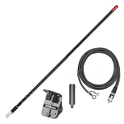 FIRESTIK Firestik 3' (92cm) Single Mirror NGP Kit Complete (Black) / FG3648B /