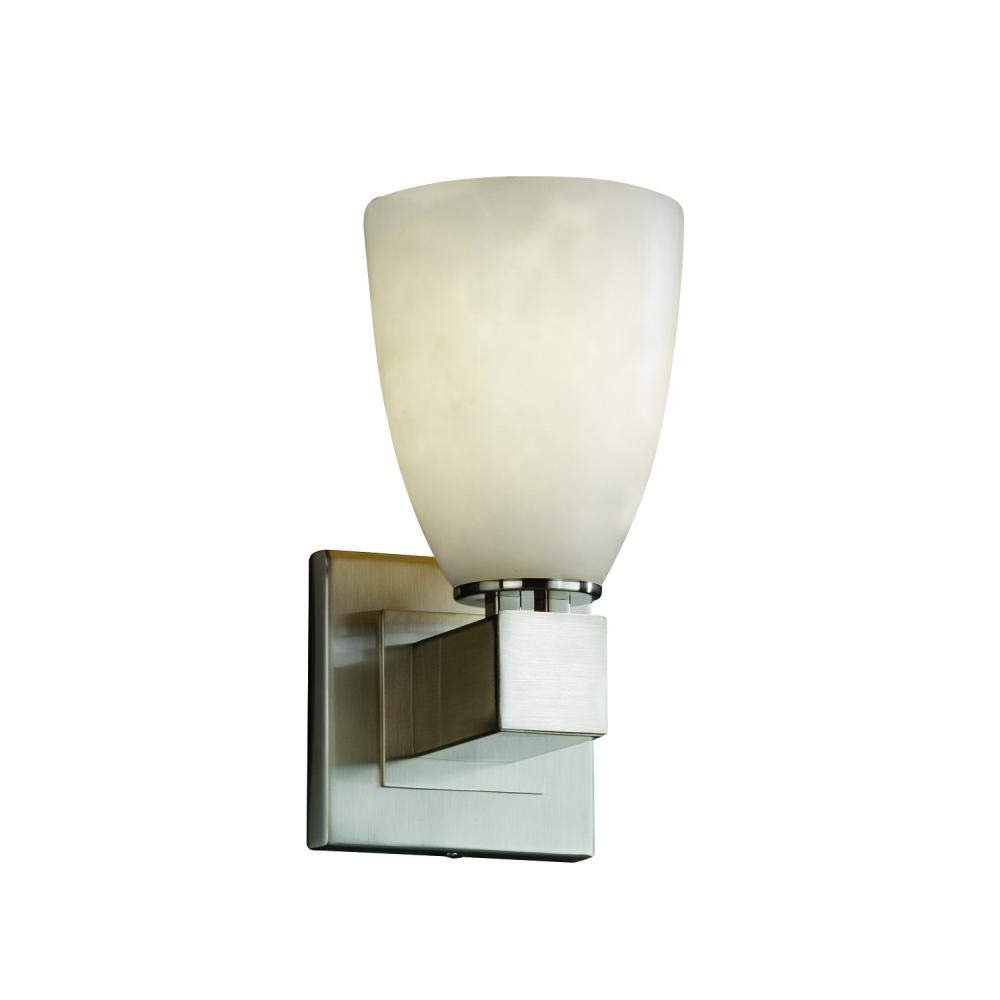 Justice Design Group CLD-8816-28-ABRS Clouds Collection Small 1-Light Pendant Light Fixture