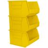 Akro-Mils 30270 AkroBins Plastic Hanging Stackable Storage Organizer Bin, 18-Inch x 16-Inch x 11-Inch, Yellow, 3-Pack view 1