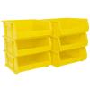 Akro-Mils 30250 AkroBins Plastic Storage Bin Hanging Stacking Containers, (15-Inch x 16-Inch x 7-Inch), Yellow, (6-Pack) view 1