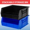 Akro-Mils 30235 AkroBins Plastic Storage Bins, 11"x11"x5", Clear, 6-Pack view 4