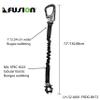 Fusion Climb HELO Retention Lanyard, Kong Frog & Shackle, Black, 24 in view 3