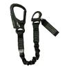 Fusion Tactical Military and Police Helo Lanyard - 6ft Elastic Bungee with Snap Hook Shackle, 23kN - Black, 72 inches view 1