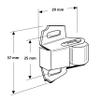 10 Pack Rok Hardware Roller Wheel Spring Cabinet Furniture Closet Door Catch Latch Holder in Zinc Finish with Screws, ROKRC view 2