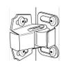 10 Pack Rok Hardware Roller Wheel Spring Cabinet Furniture Closet Door Catch Latch Holder in Zinc Finish with Screws, ROKRC view 3