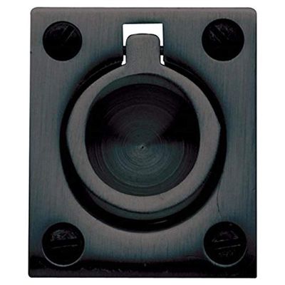 Baldwin 0395102 Flush Ring Pull, Oil Rubbed Bronze