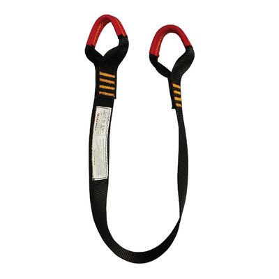 Fusion Climb Zipline Anchor Strap, 2 Gear Loops, 23kN, Black/Yellow, 24in