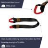 Fusion Climb Zipline Anchor Strap, 2 Gear Loops, 23kN, Black/Yellow, 24in view 4