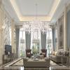 Maxax 18 Lights Crystal Chandelier, Modern Pendant Light Fixture Hanging Raindrop, Chain Adjustable Ceiling Lighting, E12 Base, for Dining Room Hallway Kitchen, Chrome view 4