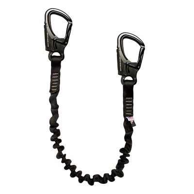 Shock Absorbing Lanyard Snap Hook - Fusion Climb- (5,000 LBS Rated) Professional SAL Kong Frog - for Mountaineering, Fall Protection, Roofing, Construction, Safety Lanyard - Frog Snap Hook - 48in.