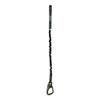 Fusion Climb HELO Retention Lanyard, Black 48 in, Snap Hook + Hitched Loop view 1