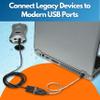Manhattan USB to RS232 Serial Adapter Converter  Long 18 Inch Cable Cord, 24 AWG - Connects Serial Device to a USB Port, FTDI Chipset, Compatible with Window, Linux, Mac  3 Year Mfg Warranty205153 view 2