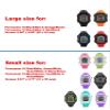 Replacement Band for Garmin Forerunner 10/15 for Women/Man - TenYun Silicone Wristband Strap/Bands for Garmin Forerunner 10/Garmin Forerunner 15 (Black, Large Size 0.98" X 0.94") view 3
