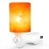 Betus Natural Crystal Himalayan Salt Wall Lamp - Air Purifying Night Light - 360 Rotatable Plug 7W Bulb - Cylindrical view 1