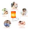 Betus Natural Crystal Himalayan Salt Wall Lamp - Air Purifying Night Light - 360 Rotatable Plug 7W Bulb - Cylindrical view 4