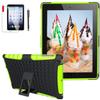 Case for Ipad 4th 3rd 2nd Generation 9.7 inch case Cover (Old Model) md510ll/A MC769ll /A Mc979ll /A Mc705ll /A A1458 A1430 A1416 2In1 TPU PC Design Cover (Green) view 1