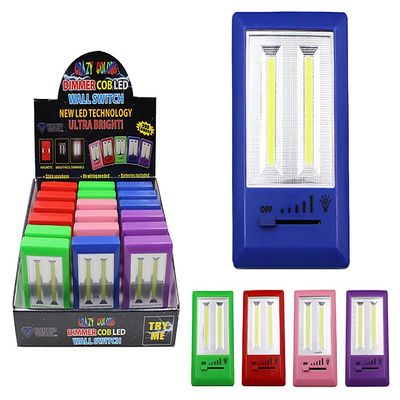 Diamond Visions 08-1835 COB LED Crazy Color Dimmable Portable Light Switch in Assorted Colors (1 Dimmable Light Switch)