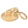 IndianShelf 1 Piece Multicolor Brass Elephant Face Door Knocker view 2