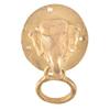 IndianShelf 1 Piece Multicolor Brass Elephant Face Door Knocker view 3