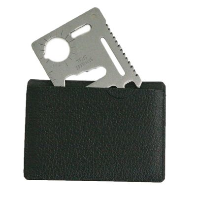 Driak 10 PCS 11 in 1 Multi-Functional Stainless Steel Credit Card Outdoor Survival Pocket Camping Tool Card