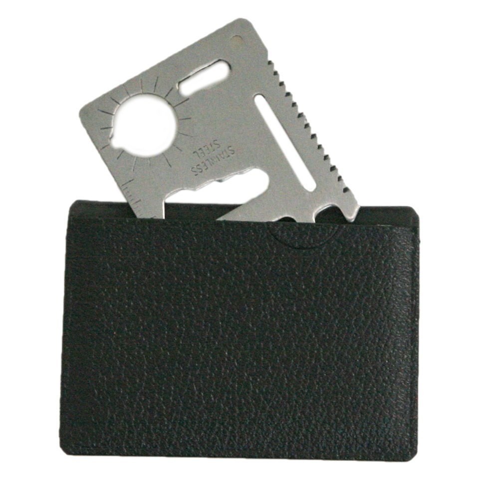 Driak 10 PCS 11 in 1 Multi-Functional Stainless Steel Credit Card Outdoor Survival Pocket Camping Tool Card