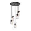LNC Mason Jar Chandelier, 5-Light Pendant Lighting for Kitchen Island, Farmhouse Chandelier for Dining Room view 4