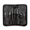 Steelman 7-Piece Tweezer Variety Tool Set for Electronic Repairs, Jewelry Making, and Model Building, Stainless Steel, Includes Sharp, Angled, Blunt, and Offset Tips, Storage Case Included view 2