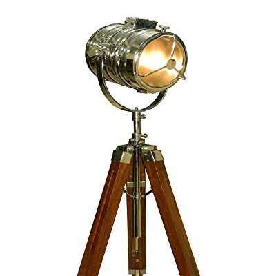 THOR INSTRUMENTS Vintage 40s Hollywood Studio Tripod LAMP - Hand Made Replica Rustic Vintage Home Decor Gifts