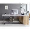 Realspace Architect Desk Lamp, Adjustable, 21-1/2"H, Black/Silver view 2