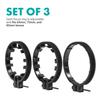 Movo FR3 Adjustable Follow Focus Ring Set of 3 with 65mm, 75mm and 85mm Lens Gear Rings (Standard 32 Pitch - 0.8 mod) view 4